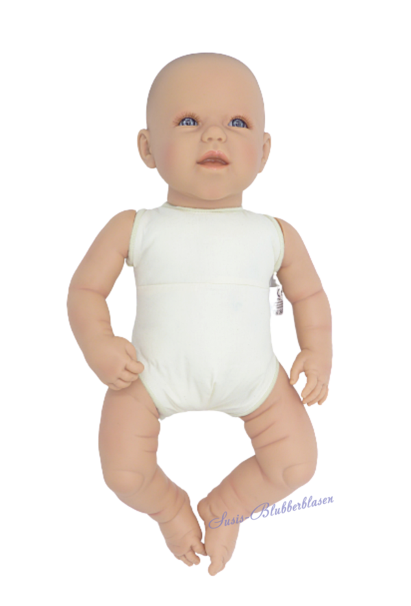 Babypuppe Max, 45 cm Stoffkörper bekleidet