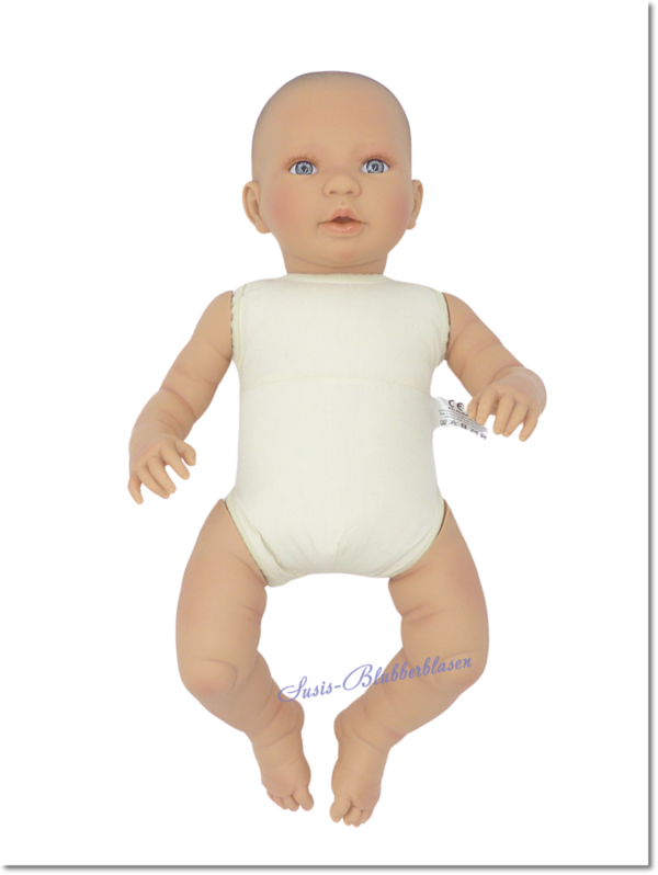Babypuppe Leonie, 52 cm, Stoffkörper, blaue Augen