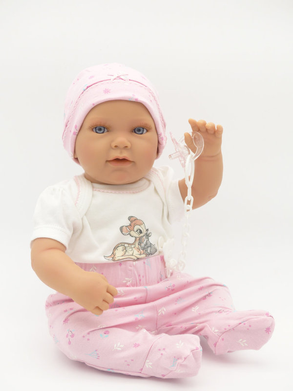Babypuppe Elli, 42 cm Stoffkörper,  bekleidet
