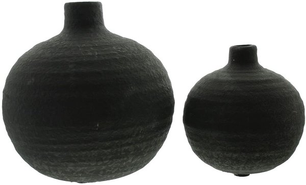 Deko-Vase "Noir", 2er-Set