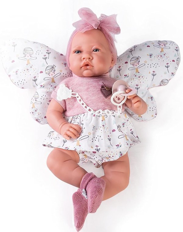 Mädchen Babypuppe Nacida butterfly, 42 cm